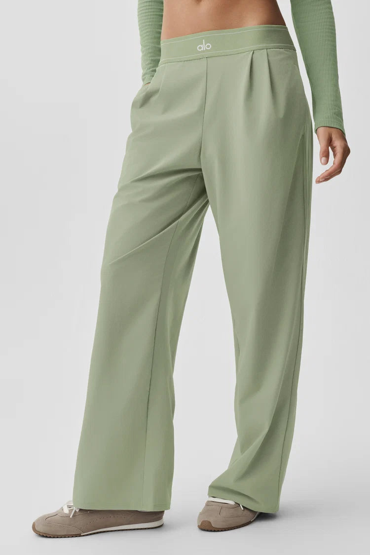 Pantalón Trouser Verde Salvia